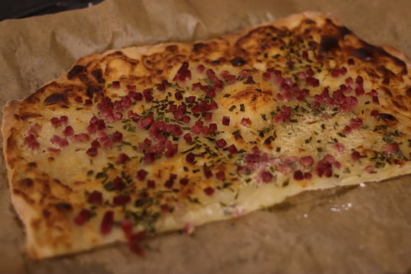 Foto von Glutenfreier Flammkuchen
