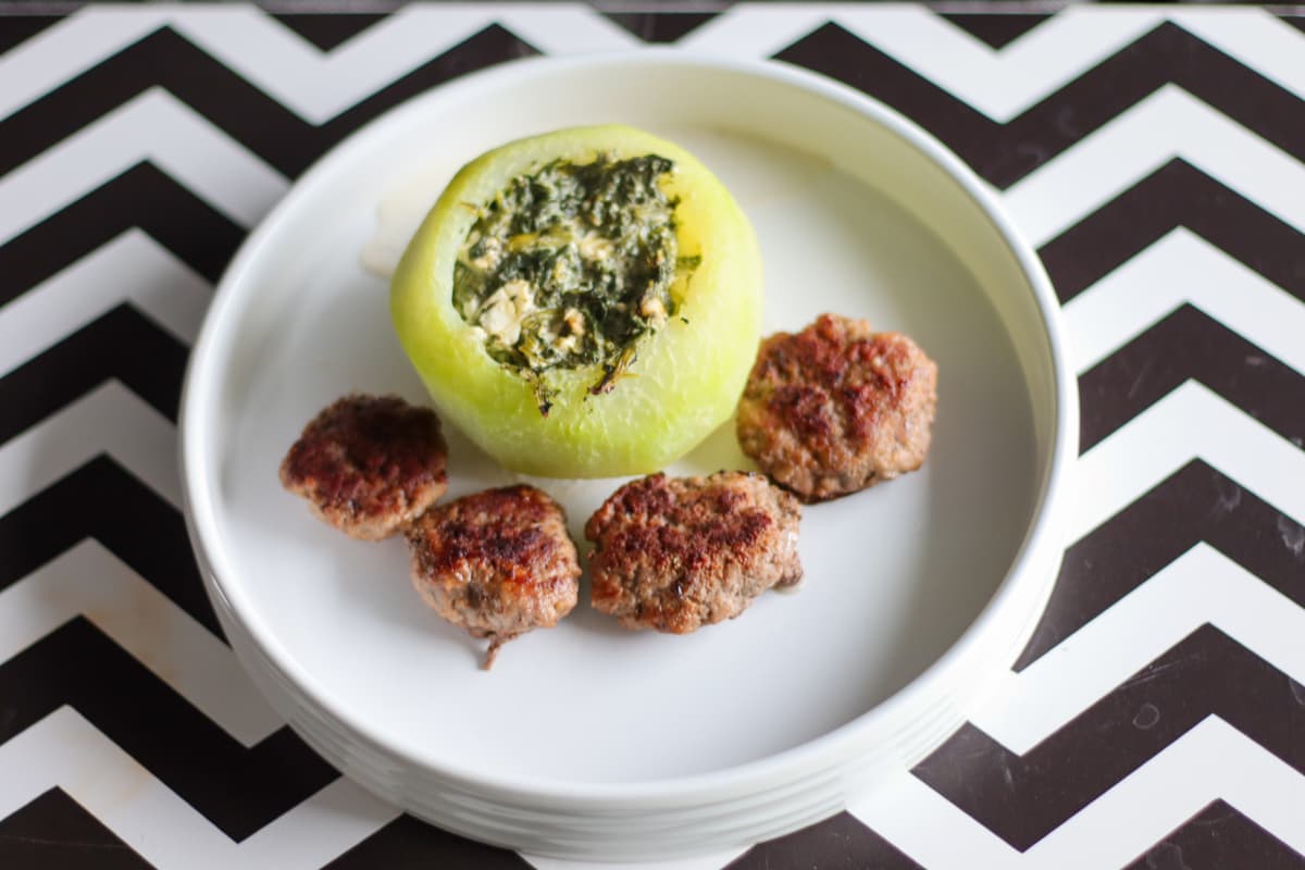 Gefüllter Kohlrabi - mit Spinat und Feta - Glutenfreies Rezept von maximalfannitastisch