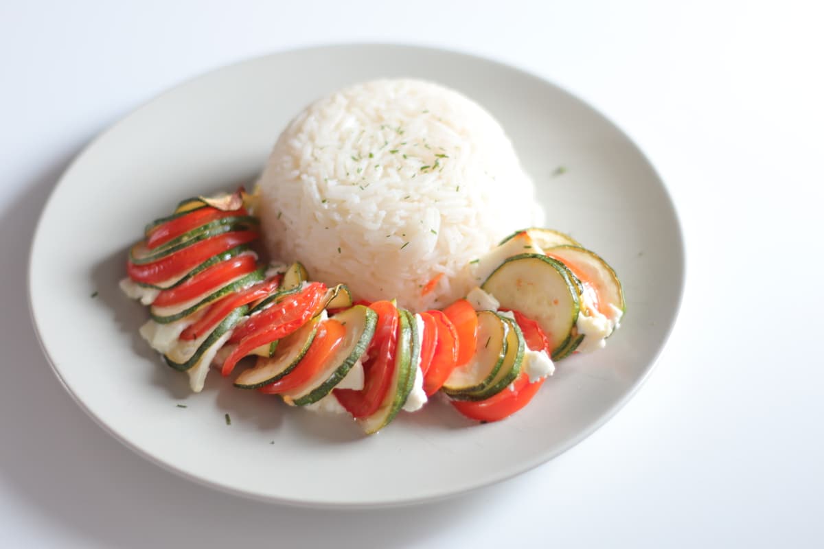 Gemüse-Gratin à la Ratatouille - mit Zucchini, Tomate und Feta - Glutenfreies Rezept von maximalfannitastisch