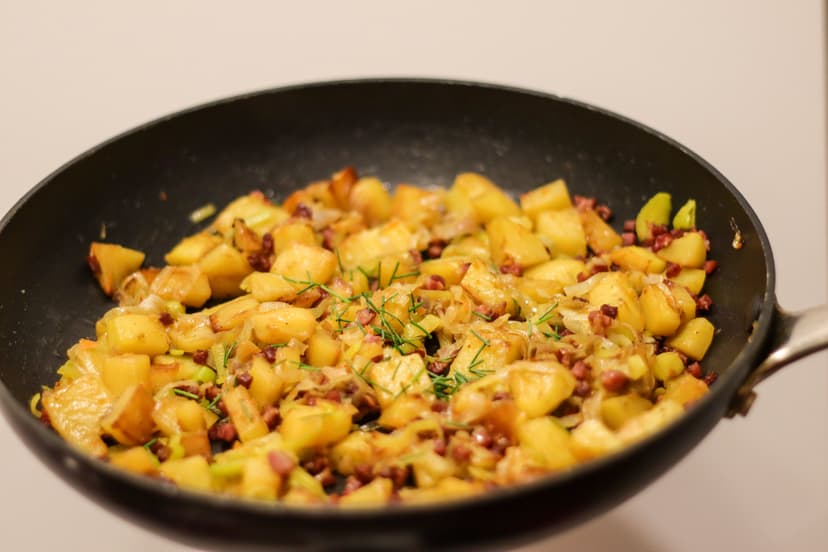 Foto von Kartoffel-Lauch-Pfanne