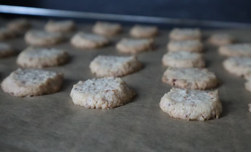 Foto von Spritzgebäck mit Haselnuss