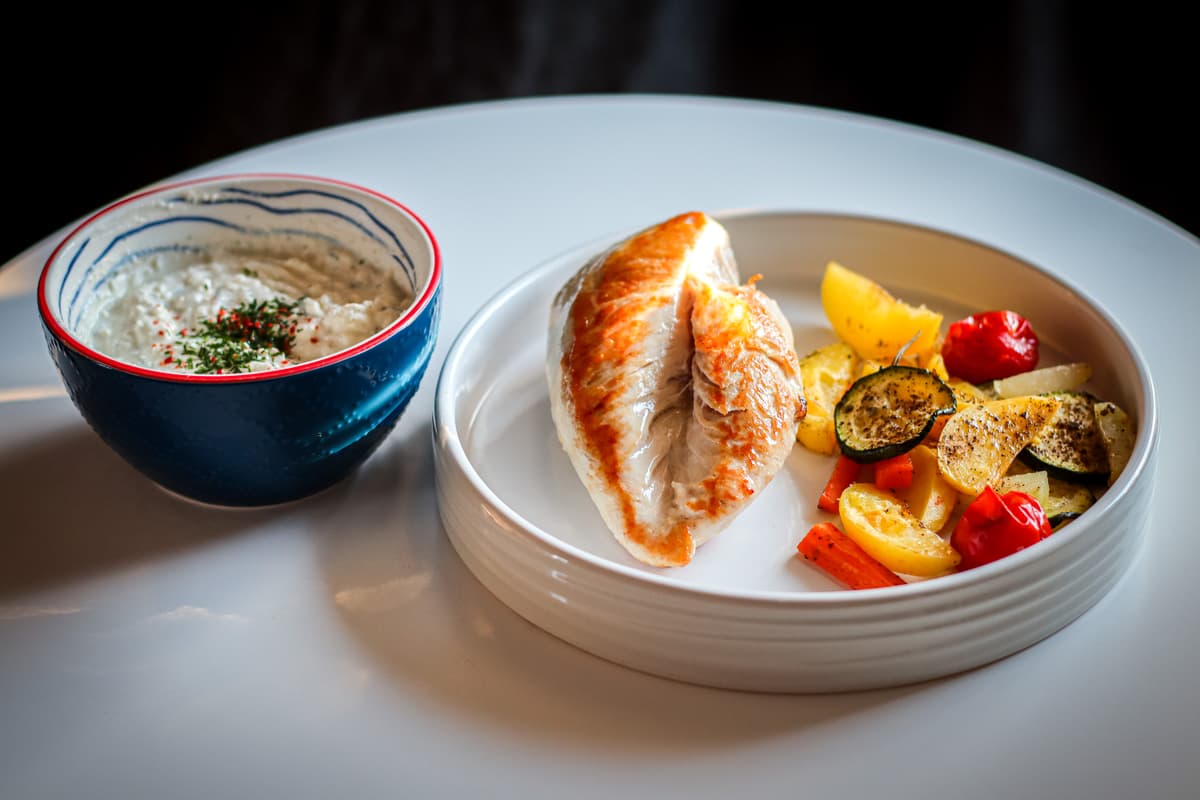 Ofengemüse mit Schafskäsedip - Glutenfreies Rezept von maximalfannitastisch