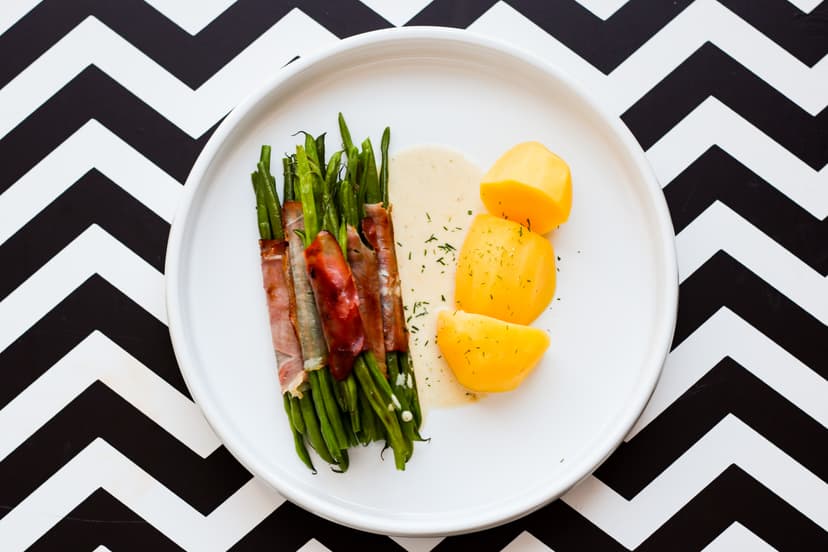 Foto von Speckbohnen mit Kartoffeln