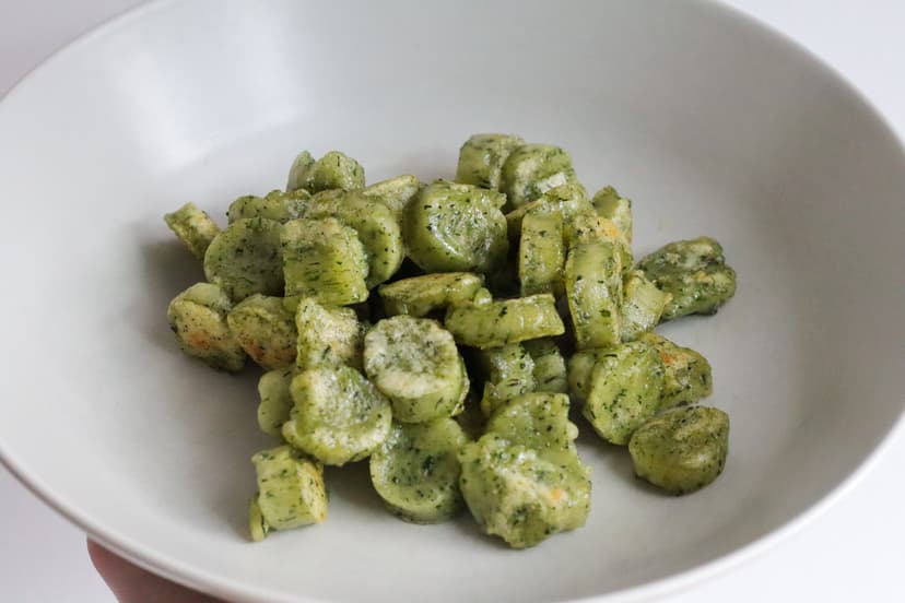 Foto von Spinat Gnocchi